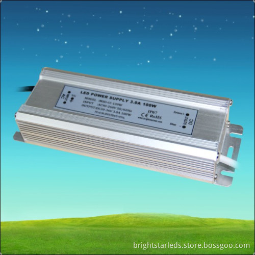 IP67 100W 30-36V 3A Constant Current LED Driver